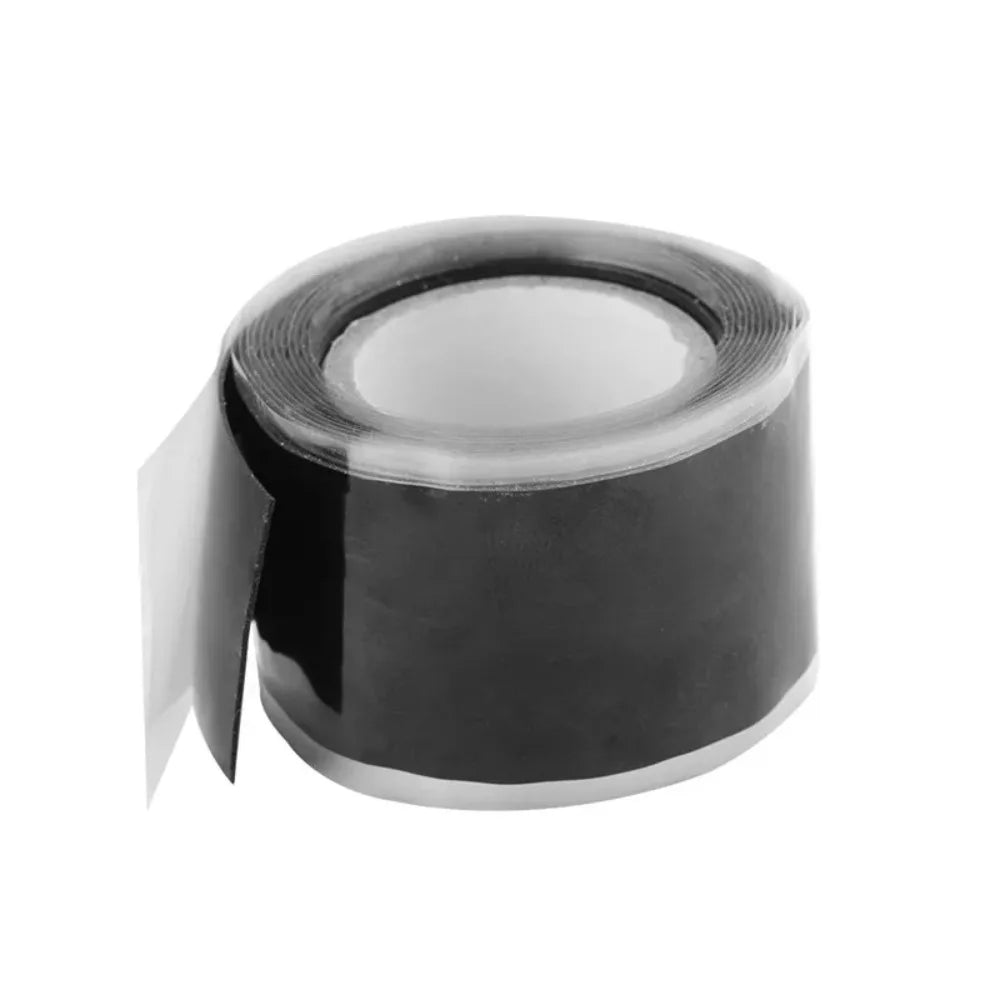 1.5/3M Length Multi-Purpose Self-Adhesive Strong Black Rubber Silicone Repair Waterproof Bonding Tape Rescue Self Fusing Wire Peaceful Pleasures Health and Wellness