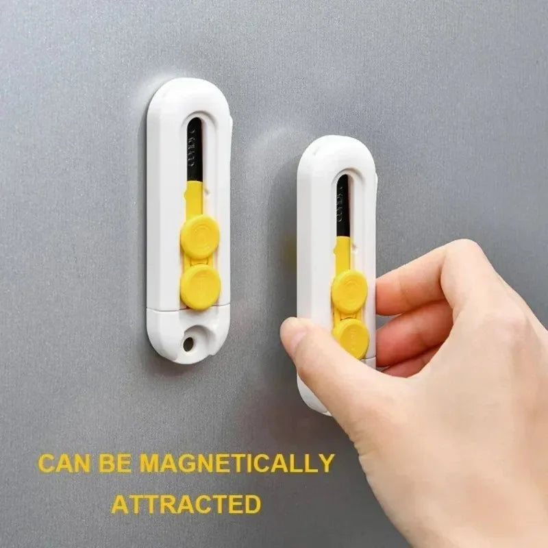 Magnetic Mini Box Cutter – Portable Mail & Paper Cutter