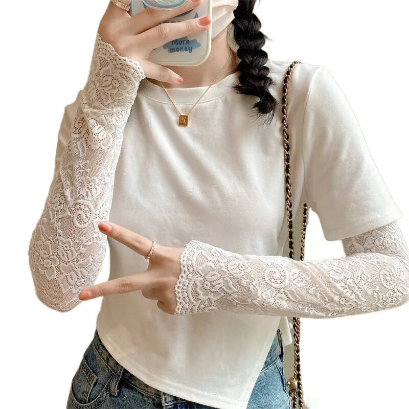 Women's Floral Lace UV Arm Sleeves – Sun & Tattoo Cover