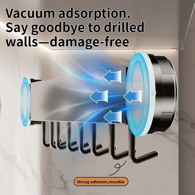 Suction Cup Wall Hooks – Aluminum Alloy Set of 6, No-Drill