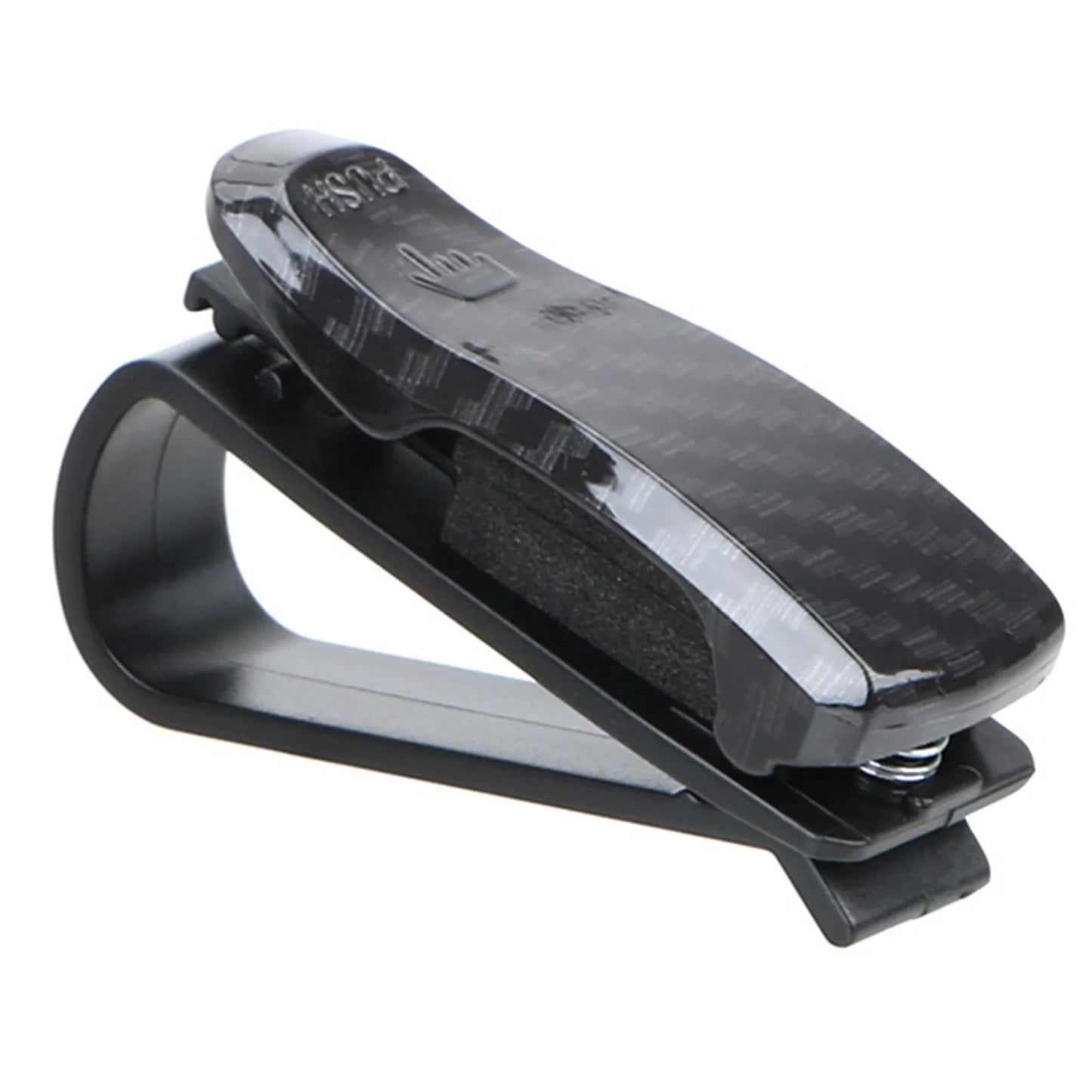 Sun Visor Sunglasses Clip Holder Eyeglasses Storage Fastener Sun Visor Clip-on Glass Case Car Visor Accessories Peaceful Pleasures Health and Wellness Carbon Fiber Pattern