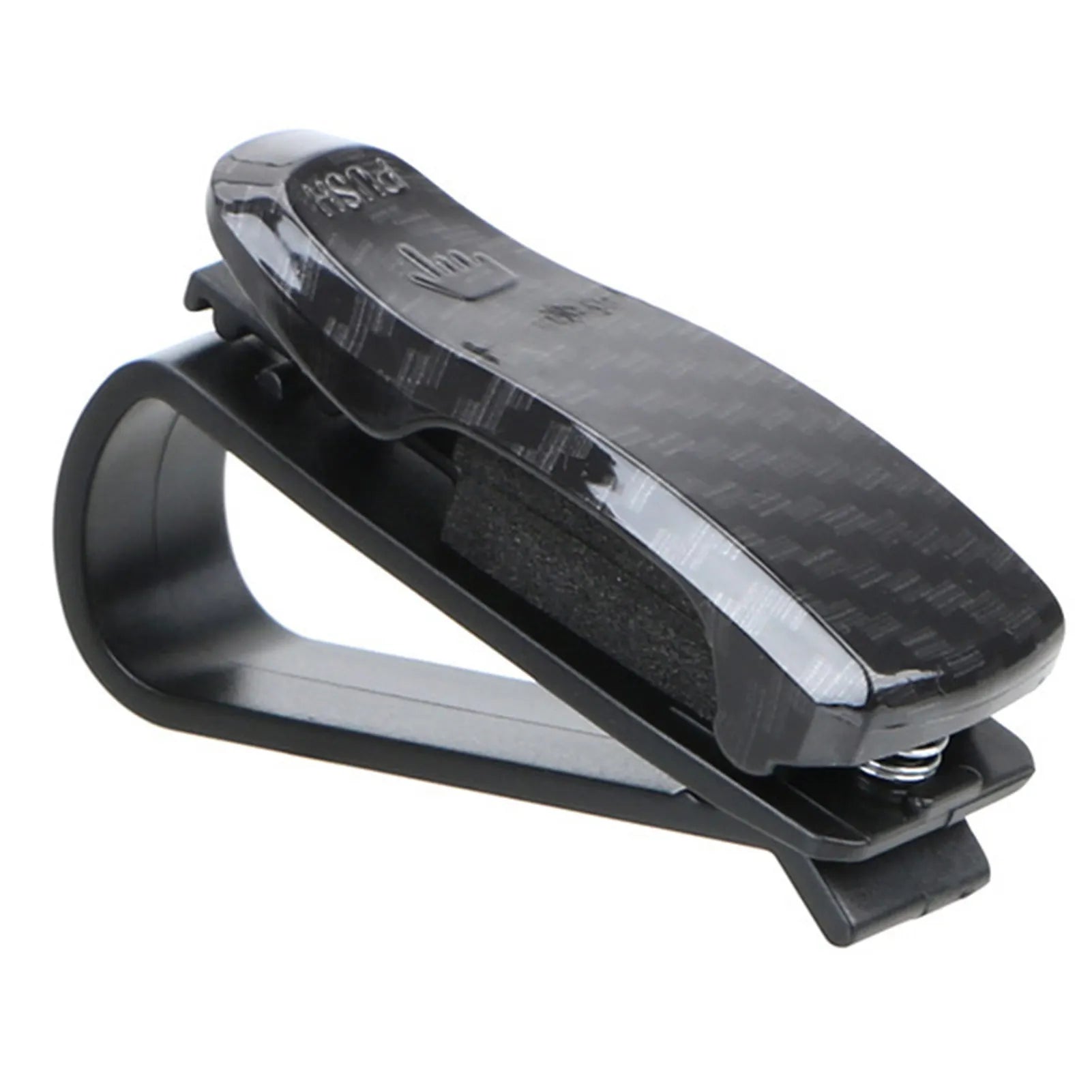 Sun Visor Sunglasses Clip Holder Eyeglasses Storage Fastener Sun Visor Clip-on Glass Case Car Visor Accessories Peaceful Pleasures Health and Wellness Carbon Fiber Pattern