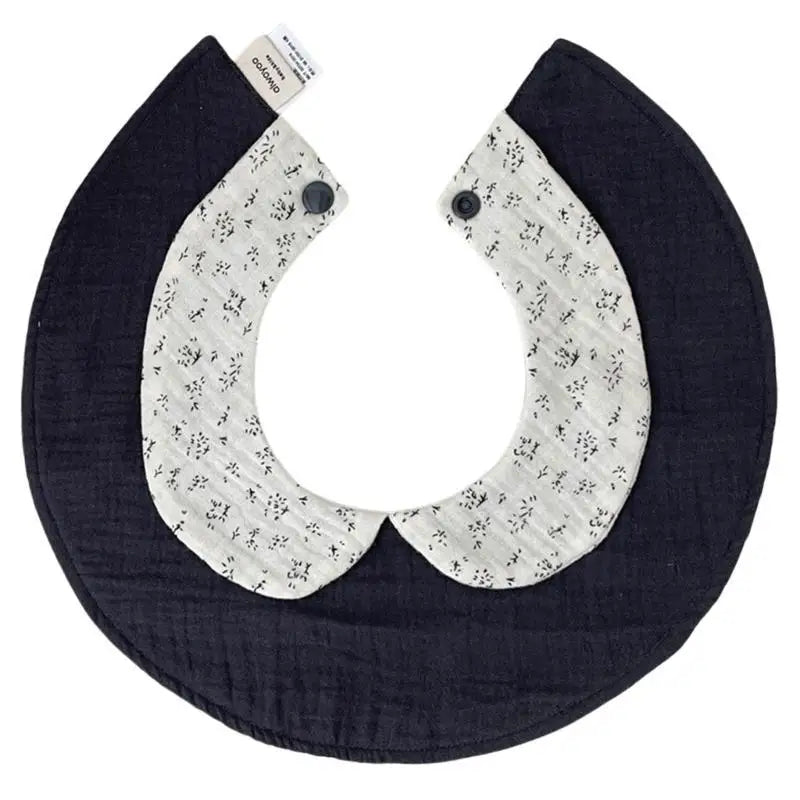 Cotton Baby Bib with Doll Collar | Drool & Feeding Bib 0–3 Yrs