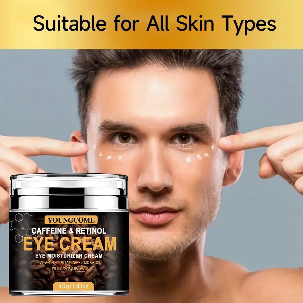 Caffeine Eye Cream Fade Dark Circles Eye Cream Firming Removal Puffiness Moisturizing Lightening Anti-aging Eye Cream Peaceful Pleasures Health and Wellness