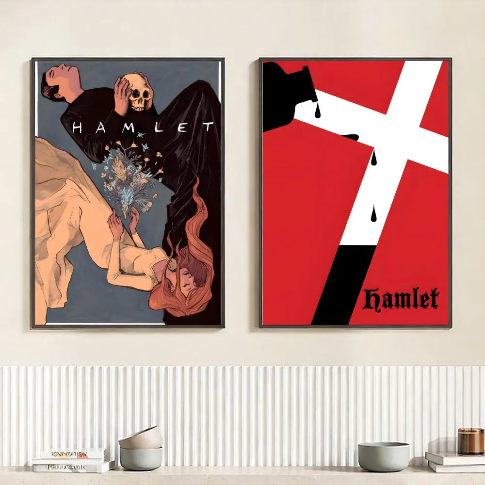 Drama H-Hamlet Poster HD Self Adhesive Waterproof Wall Art Ideal for Home Office Dorm Bedroom Great Gift Peaceful Pleasures Health and Wellness