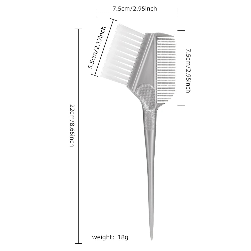 Professional Hair Dye Brush - Salon Quality Coloring Tool with Soft Bristles for Home Use, DIY Styling - Red/Gray, 1PC Peaceful Pleasures Health and Wellness