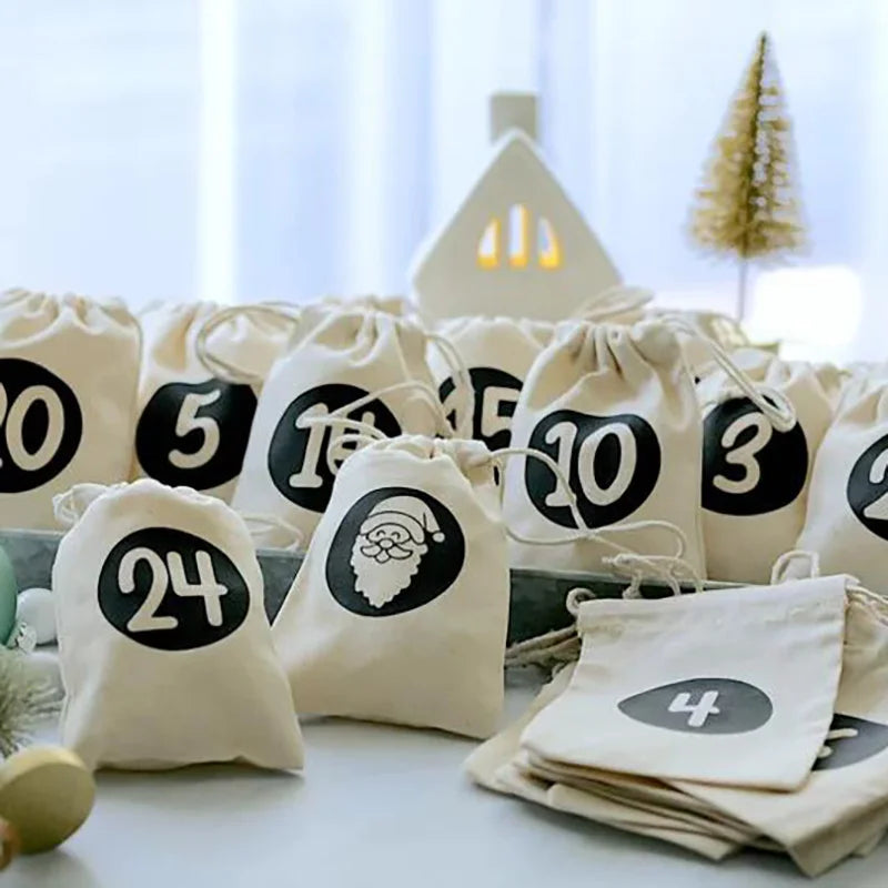 24-Piece Advent Calendar Bags | DIY Christmas Countdown Décor