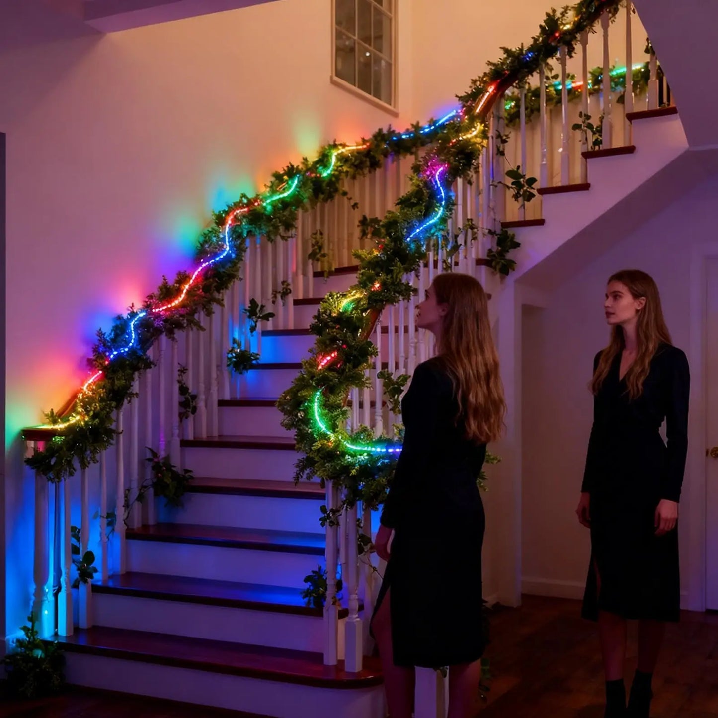 Pre-Lit Cedar Christmas Garland 8.8Ft | Remote Control Lights Christmas Garland Peaceful Pleasures Health and Wellness