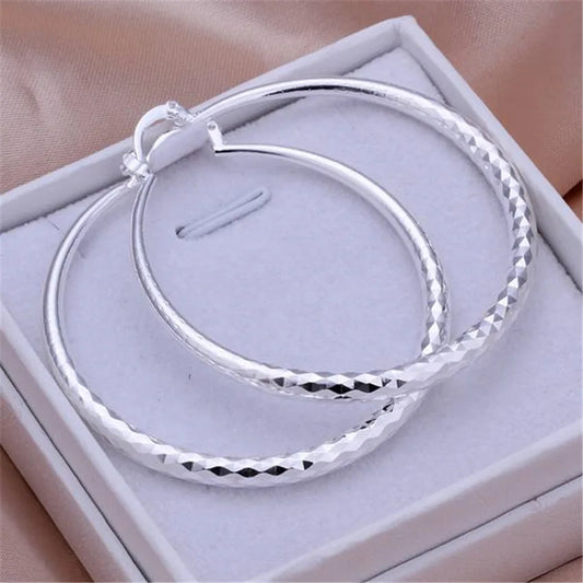 Women's 3CM Circle Hoop Earrings – Trendy Fashion Jewelry Hoop Earrings Peaceful Pleasures Health and Wellness Default Title