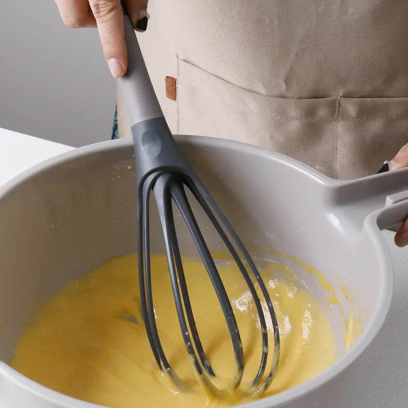Compact Handheld Rotary Egg Whisk Ergonomic Beater with Foaming Wires for Cake Batter Mixing Cream Blending Kitchen Egg Tools li Peaceful Pleasures Health and Wellness