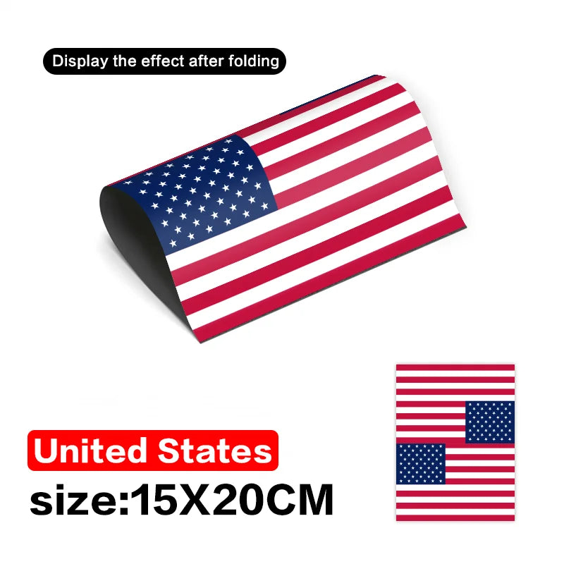 US Flag Car Sticker | Waterproof Patriotic Window Decal