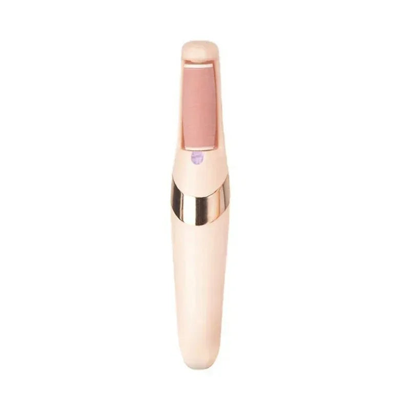 Portable USB Foot File for Electric Callus and Dead Skin Removal with 2 Removable Roller Heads Peaceful Pleasures Health and Wellness pink