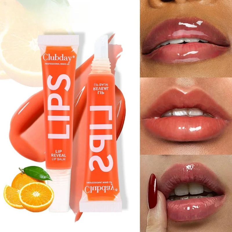 9pcs Gifts for Women Makeup Moisturizing Mirror Fruit Lip Oil Natural Water Gloss Lip Gloss Ball Exaggerated Colors Peaceful Pleasures Health and Wellness