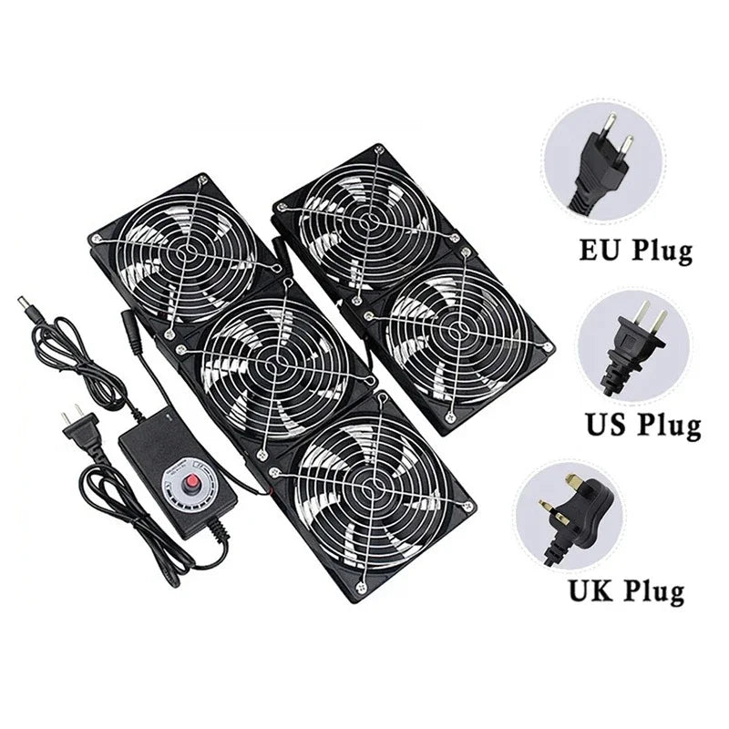 Multifunctional Exhaust Cooling Fan with Switch Cable for PC CPU Server Chassis Router Ventilation Fast Cooling System Peaceful Pleasures Health and Wellness