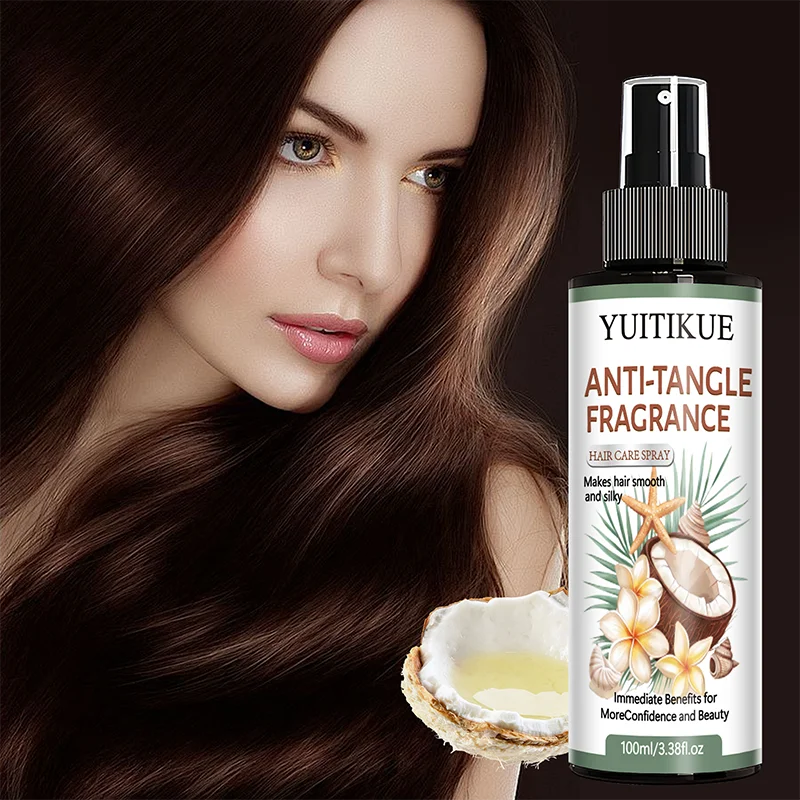 YUITIKUE Anti-Tangle Fragrance Hair Care Spray | For Smooth & Silky Hair | Immediate Frizz Control & Gentle Daily Styling 100ml Peaceful Pleasures Health and Wellness
