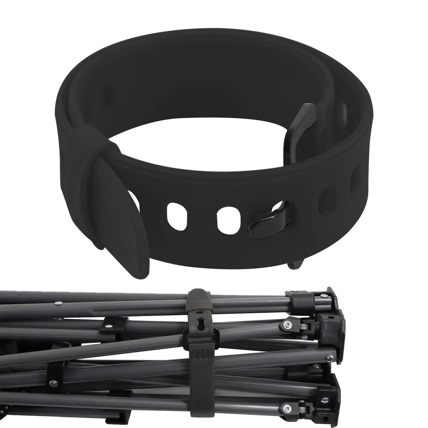Rubber Utility Strap with Buckle | Cargo Tie-Down Camping Strap Cargo Tie-Down Strap Peaceful Pleasures Health and Wellness
