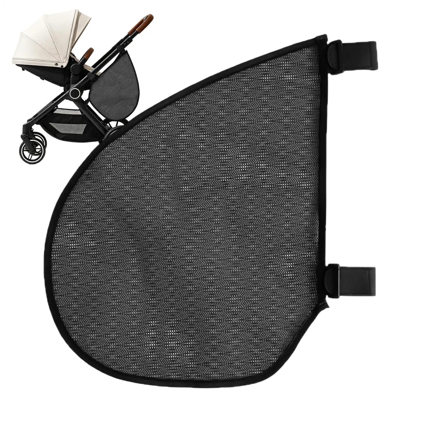 Universal Stroller Mesh Side Bag – Adjustable Non-Slip Cargo Net