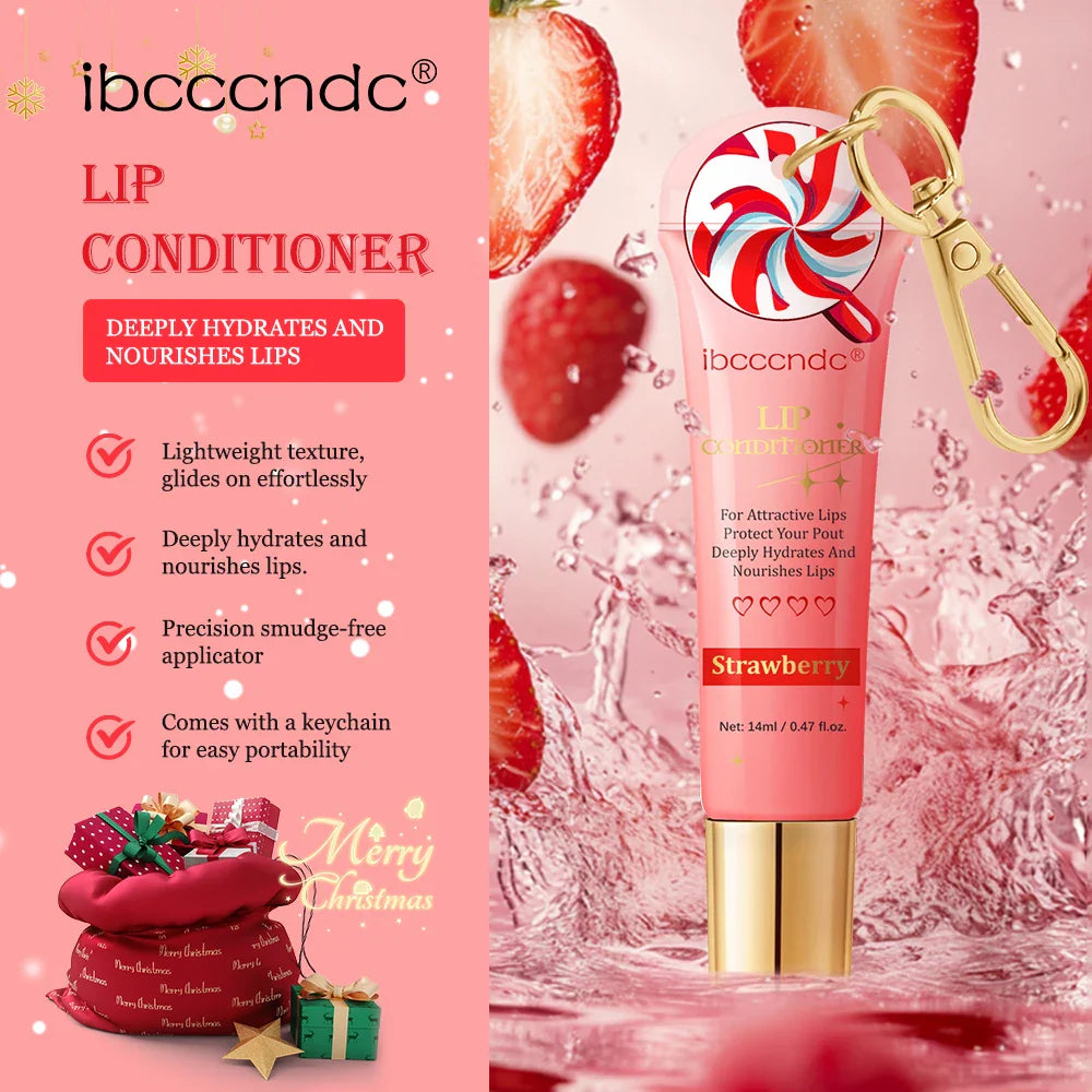 Strawberry Lip Stain & Lip Oil Set – Hydrating Glossy Duo