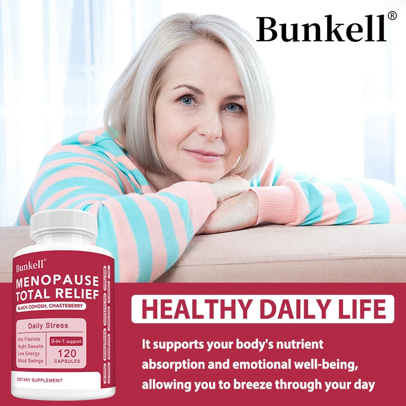 9-in-1 Herbal Menopause Supplement for Women - Hormone Balance Capsules for Night Sweats Hot Flashes & Mood Swings, Vegan Peaceful Pleasures Health and Wellness