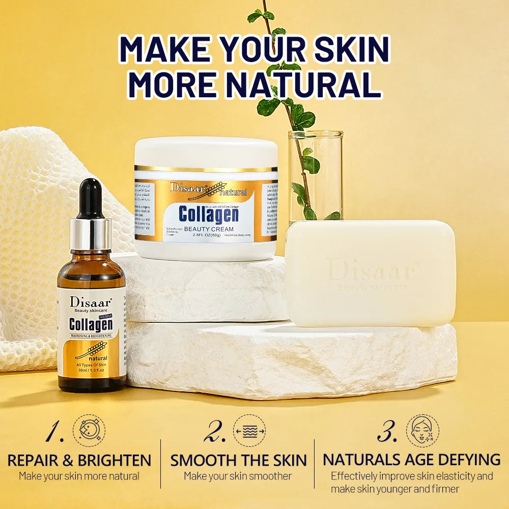 Disaar Collagen Brightening 3-Piece Facial Skin Care Set