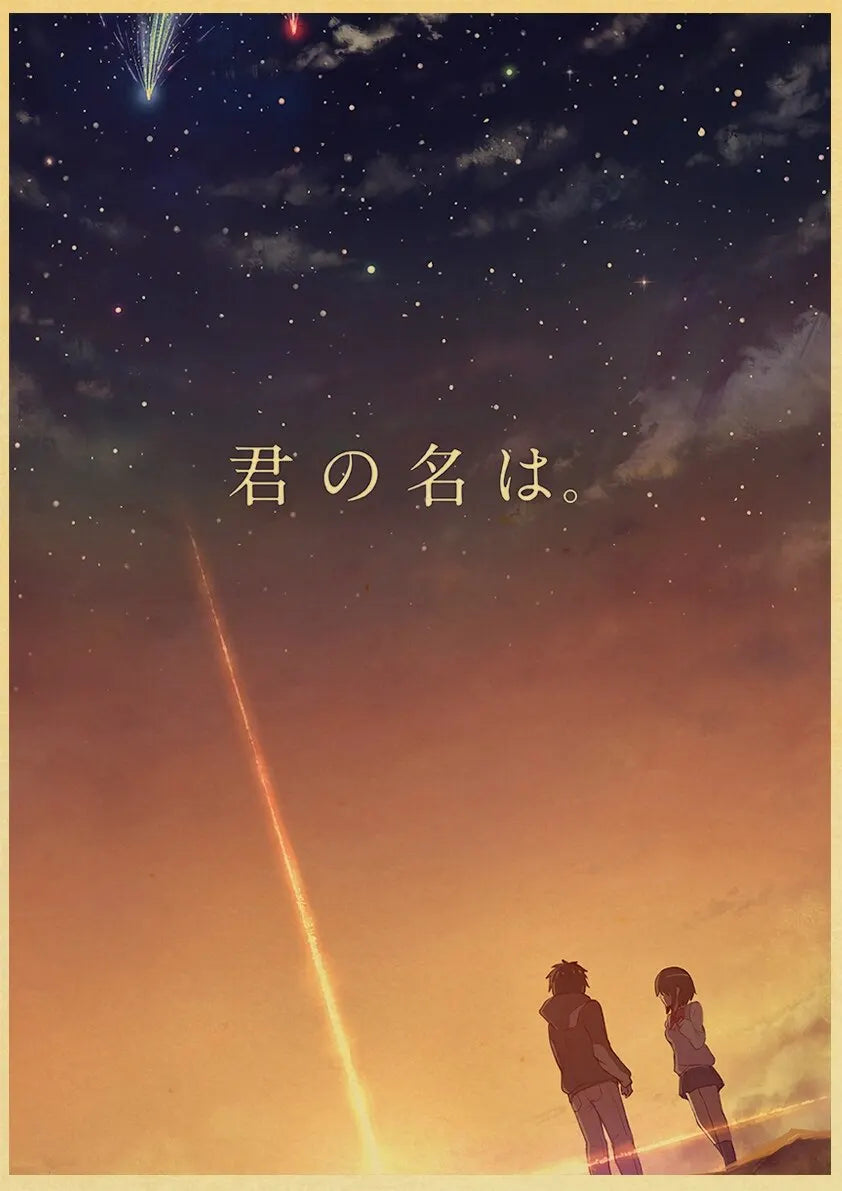 Your Name Anime Poster – Shinkai Makoto Canvas Wall Art