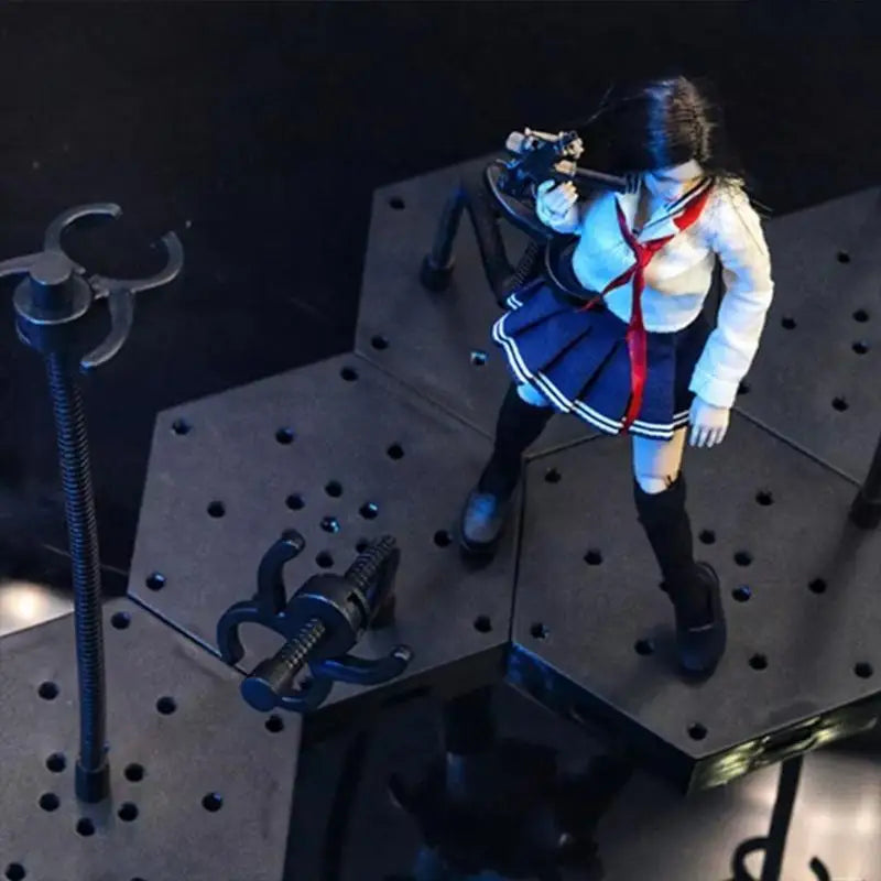 1/12 Scale Action Figure Display Stand | Flexible Pose Holder
