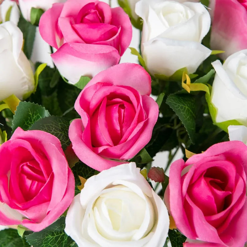 Artificial Silk Rose Bouquet | Wedding & Home Decor Fake Flowers
