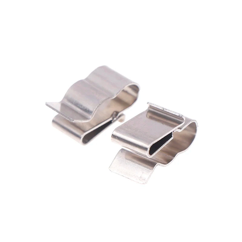 New 50 PCS High Quality Silver Brand New Solar PV Cable Clip Clamp Stainless Steel Wire Clamp Cable Organizer Peaceful Pleasures Health and Wellness