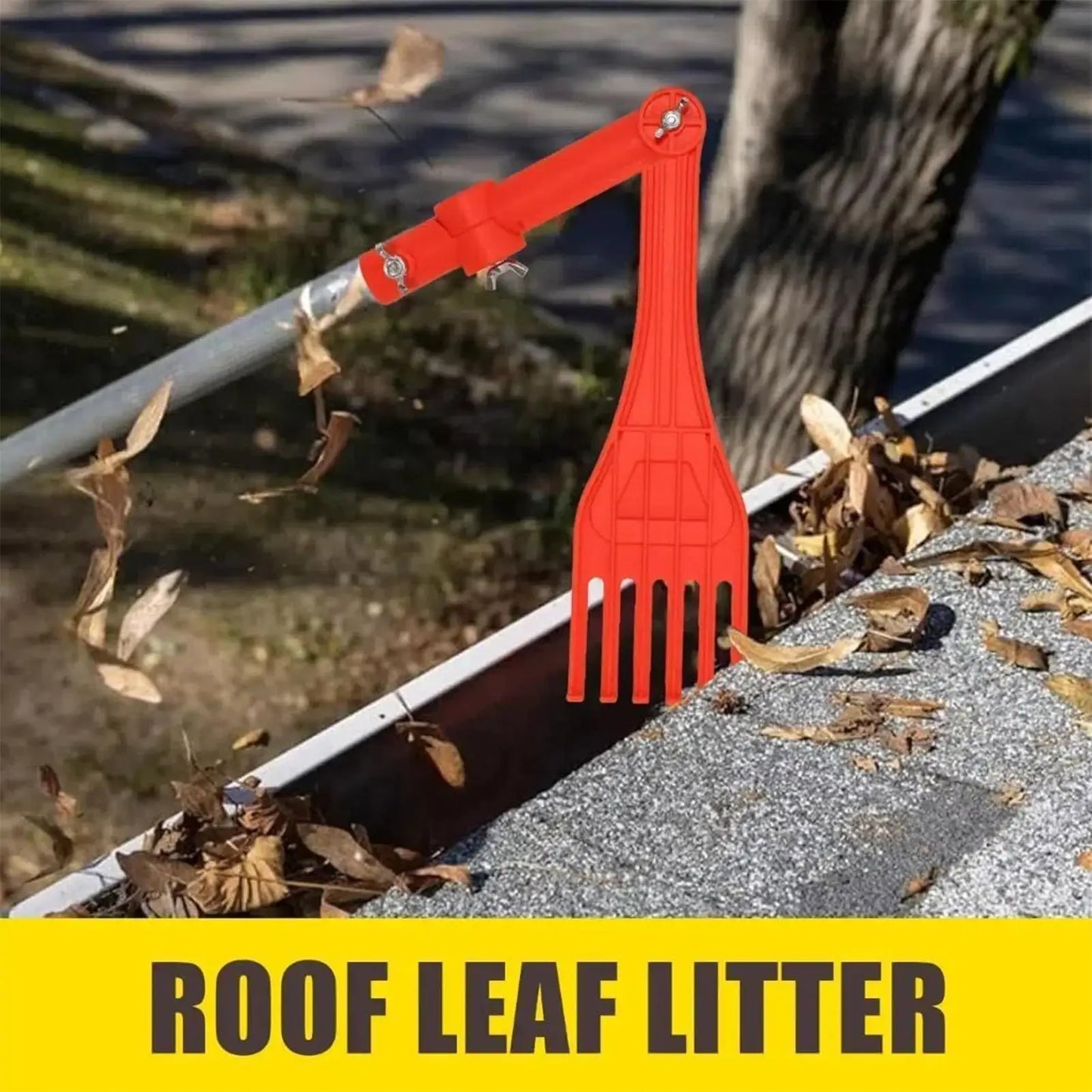 Long Reach Gutter Cleaner Rake | Roof Drain & Yard Tool