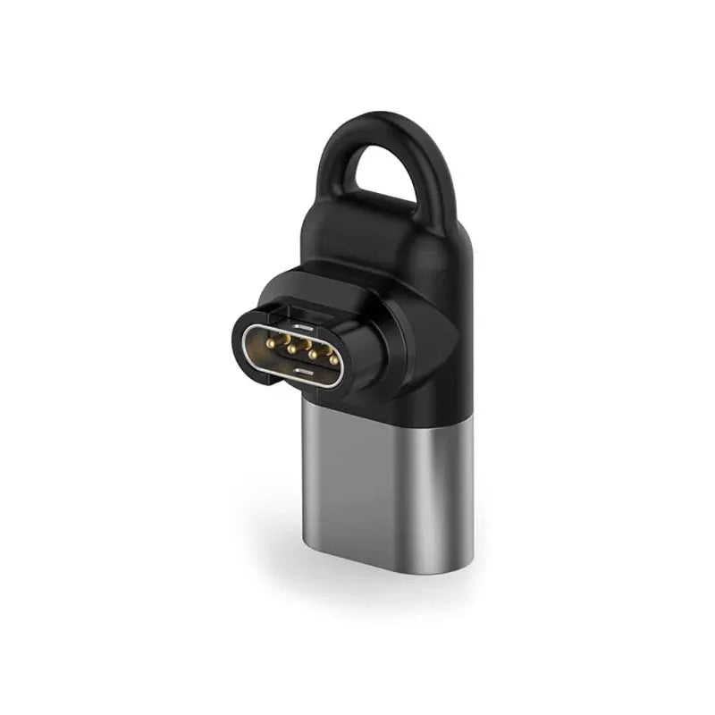 Charging adapter for Garmin Fenix 8/7/7S/7X/6/6S, Forerunner 970/570/965/,Instinct, Venu 3S/SQ, Vivoactive 6/5 -- Type-C adapter Peaceful Pleasures Health and Wellness Q1 Silvery Type-C
