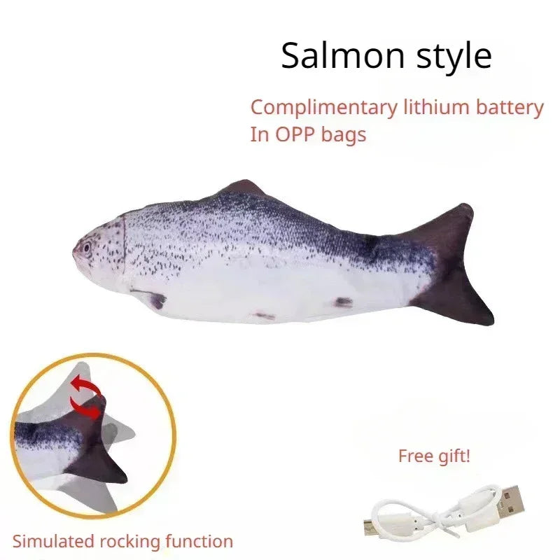 Floppy Fish Cat Toy – USB Rechargeable Interactive Cat Toy