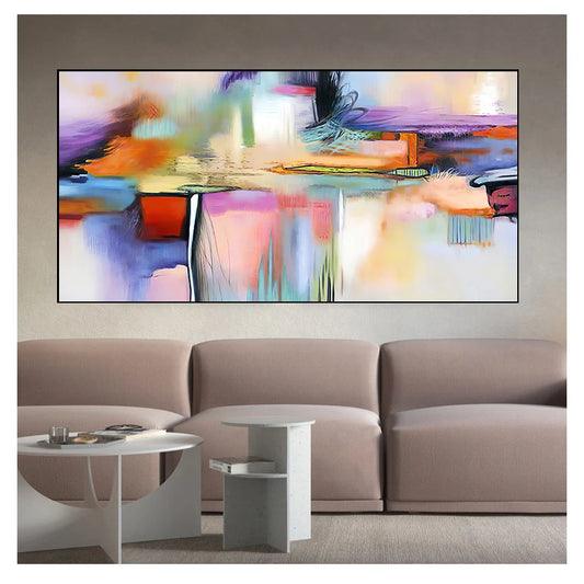 Abstract Canvas Wall Art Print | Modern Living Room Decor Canvas Wall Art Peaceful Pleasures Health and Wellness