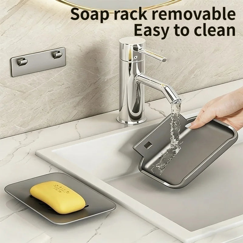 Bathroom Corner Shelf – Punch-Free Wall Mount Shower Organizer