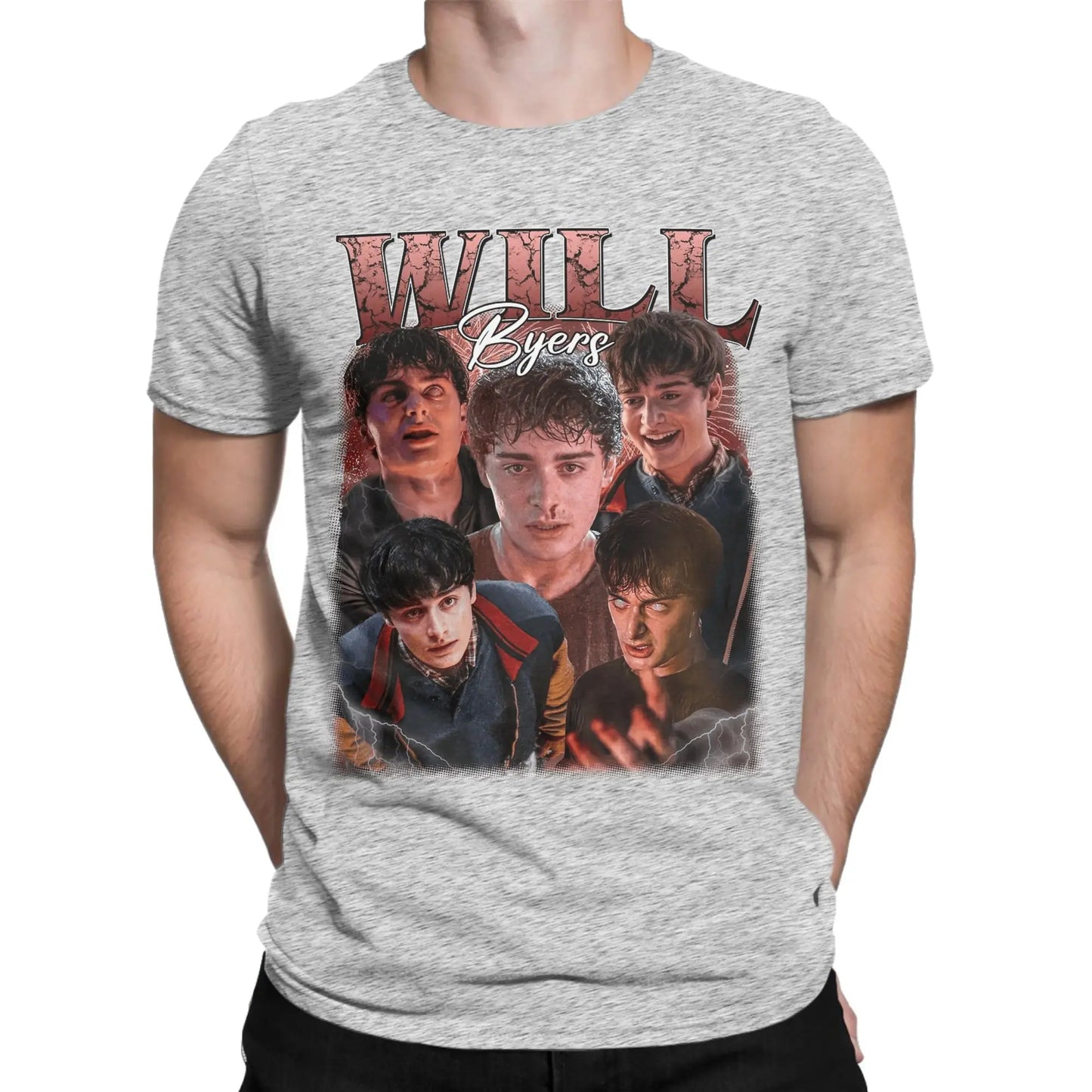 Men's Will Byers T Shirts TV Show 100% Cotton Clothes Vintage Short Sleeve O Neck Tee Shirt Gift Idea T-Shirts Peaceful Pleasures Health and Wellness