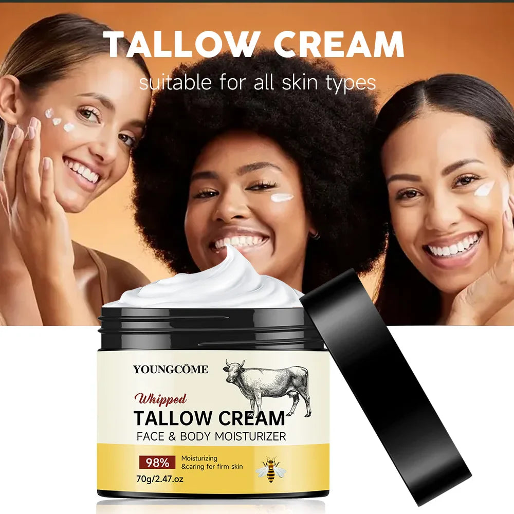 YOUNGCOME Beef Tallow & Honey Balm – Face & Body Moisturizer