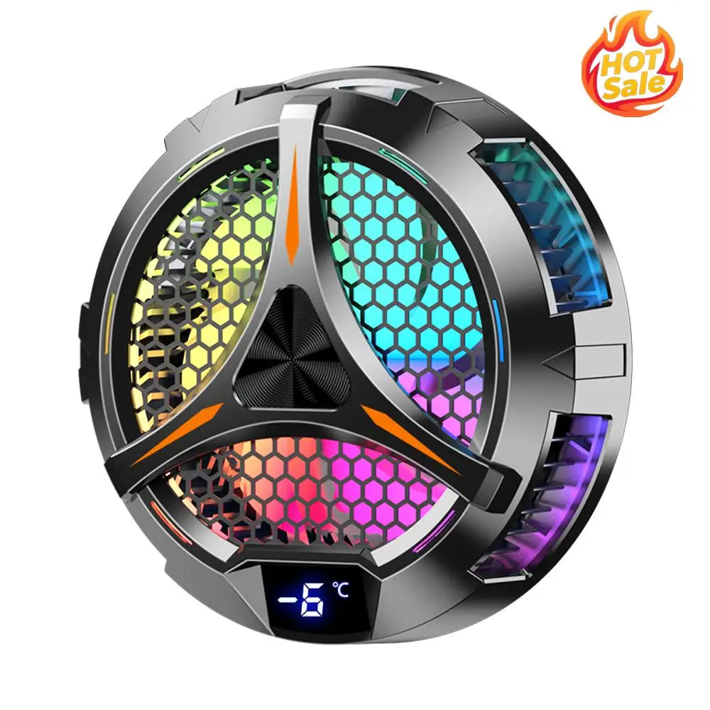 VODOOL Magnetic Tablet Cooler Fan – RGB & Temp Display