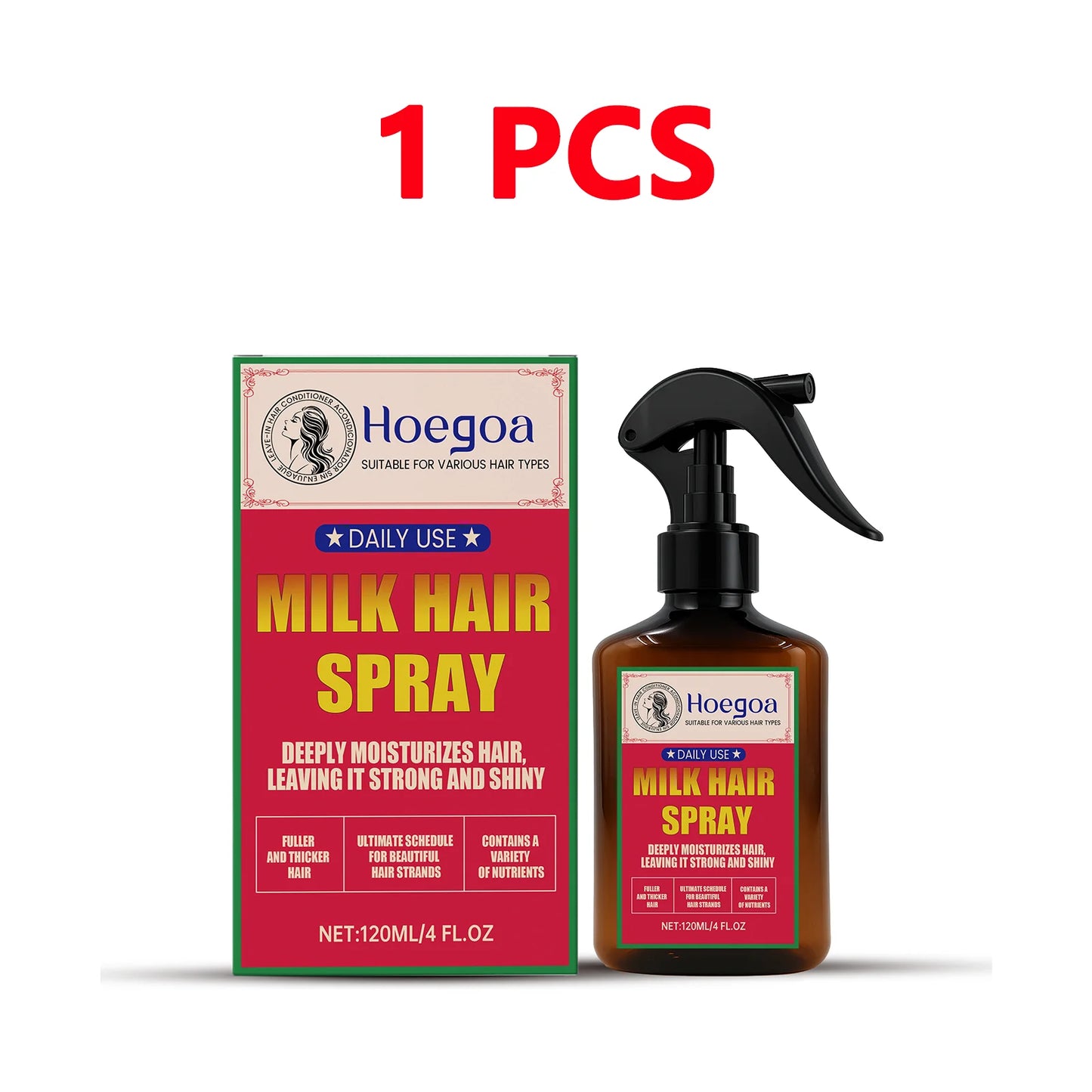 HOEGOA Milk Spray – Leave-In Conditioner & Detangler 120ml