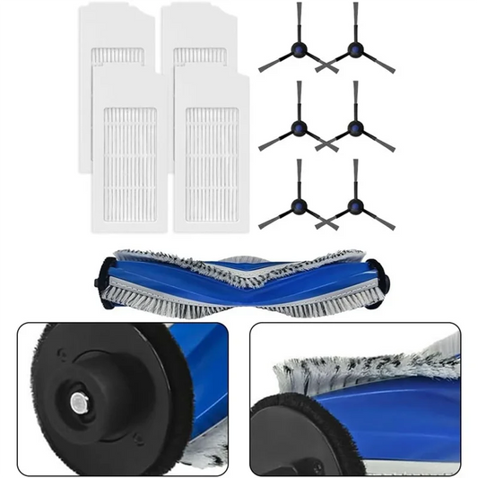 Y51A-Vacuum Cleaner Accessory Sets For Ecovacs Debot N20 / N20 Plus / N20 Pro Plus Main Brush Side Brush Hepa Filter Peaceful Pleasures Health and Wellness As Shown