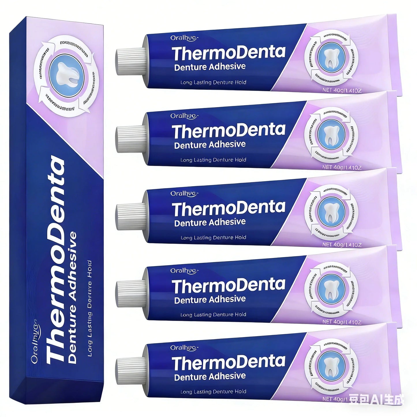 Zinc-Free Denture Fixation Adhesive – Up to 4-Day Secure Hold