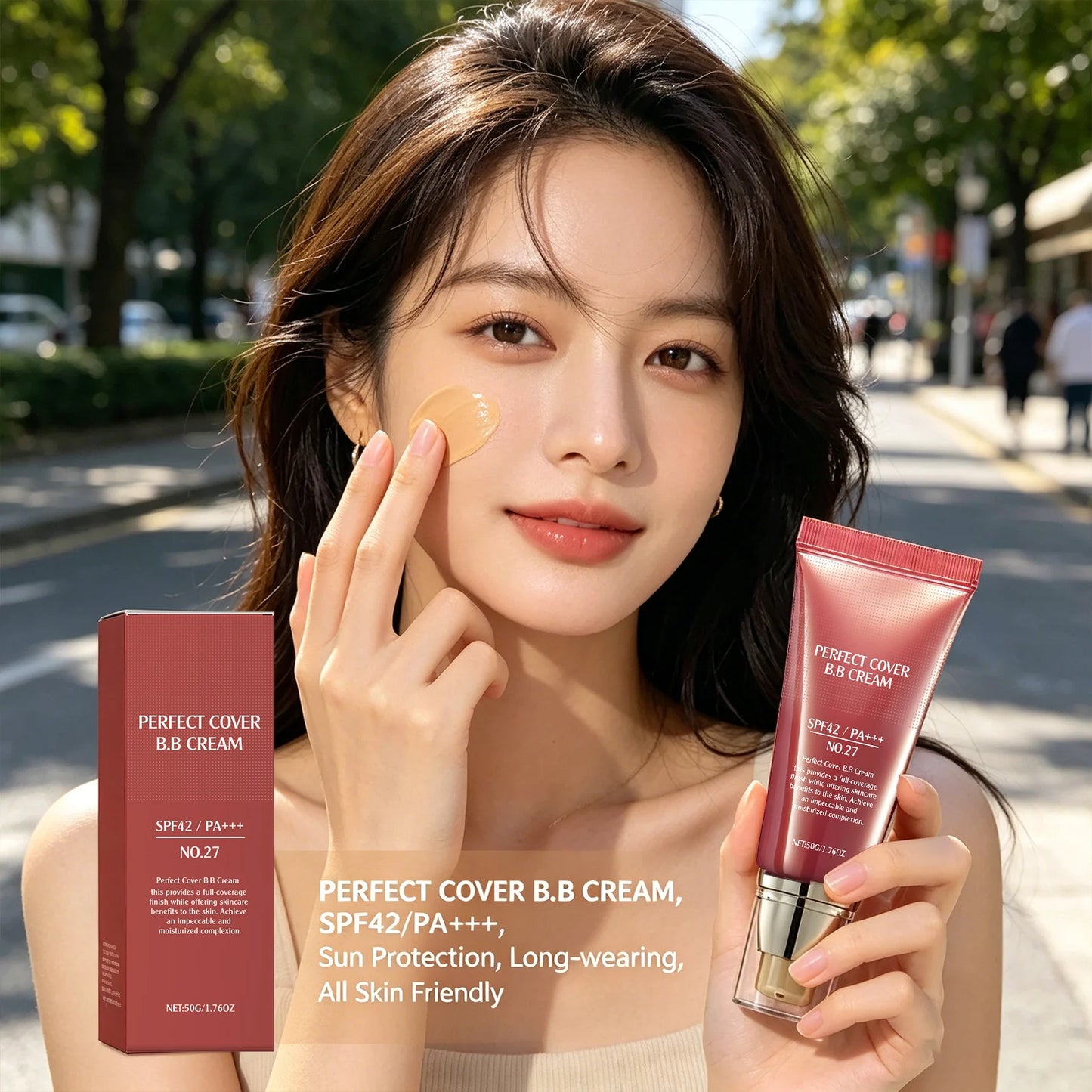 Moisturizing BB Cream Concealer – UVA Block & Blemish Cover 50g BB Cream Concealer Peaceful Pleasures Health and Wellness
