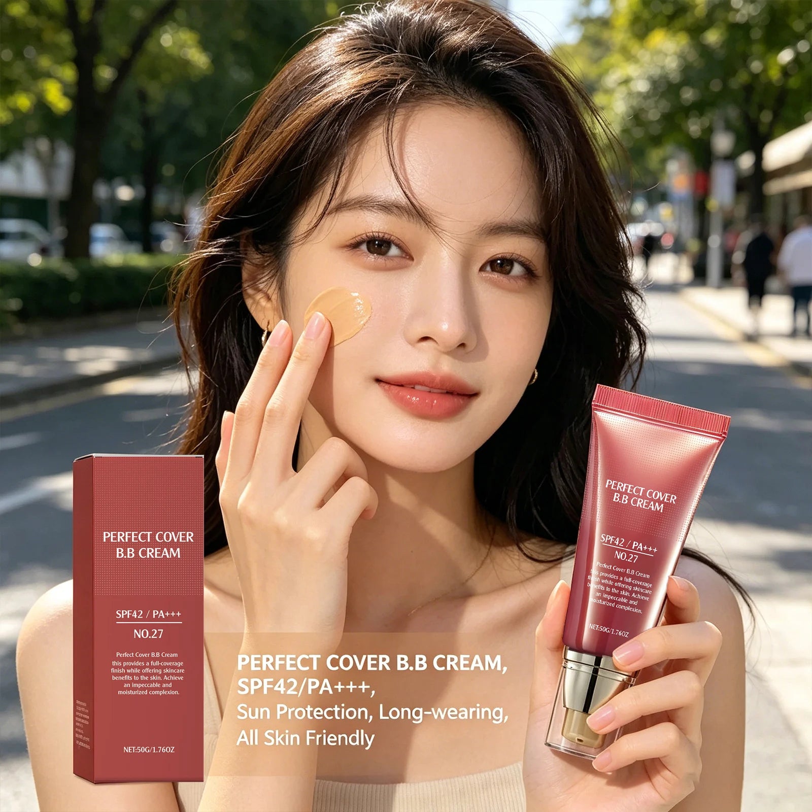 Moisturizing BB Cream Concealer – UVA Block & Blemish Cover 50g BB Cream Concealer Peaceful Pleasures Health and Wellness