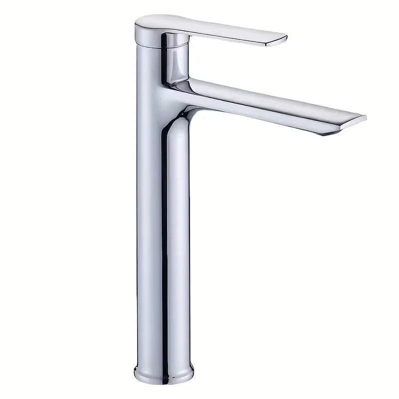 Zinc Alloy Bathroom Basin Faucet | Single Hole Long Spout