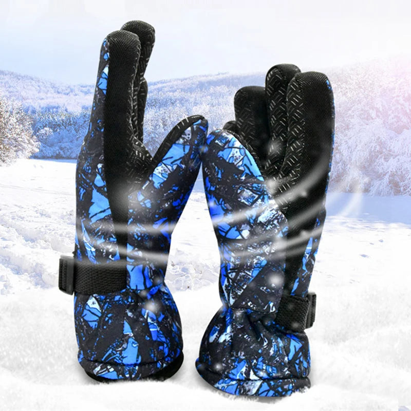 Kids Waterproof Ski Mittens | Warm Winter Snow Gloves Ages 7–13