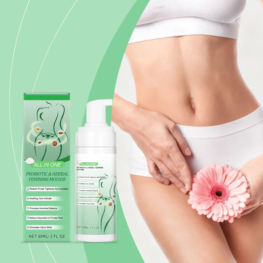 Herbal Intimate Cleansing Mousse – pH-Balanced Women's Foam 60ml Intimate Cleansing Mousse Oasis Select