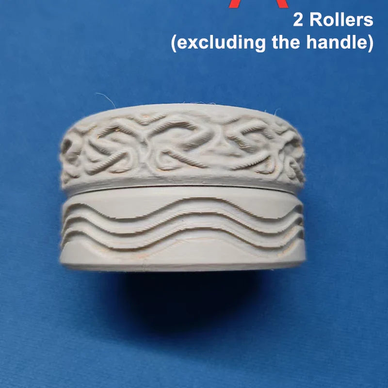 Egyptian Clay Texture Roller Stamp – Pottery & DIY Craft Tool