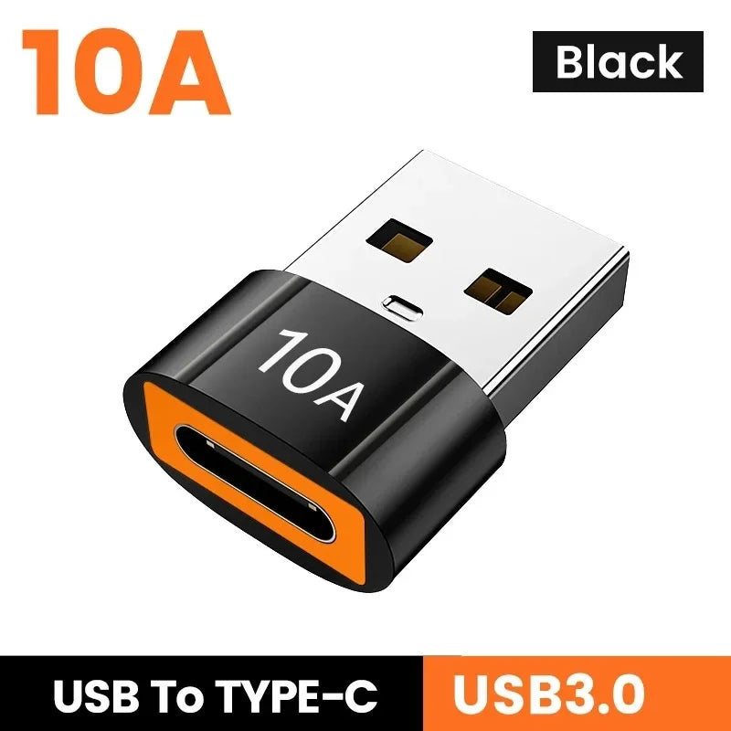 10A USB A To USB C OTG Adapter Type C to USB Converter USB 3.0 Adapter For Xiaomi 14 MacBook USB To Type C OTG Connector Peaceful Pleasures Health and Wellness 1pc USB A Male