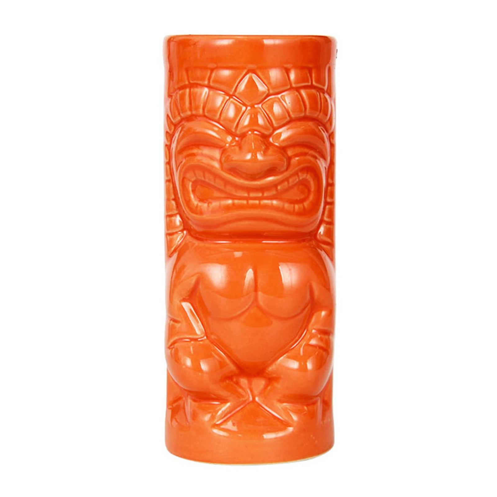 Hawaiian Cocktail Cups Creative Style Ceramic Mug Beer Beverage Tiki Mug Wine Mug Bar Tools Home Bar Party Drinkware Cups Peaceful Pleasures Health and Wellness H 350ML