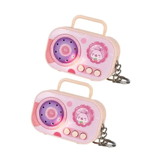 Mini Cassette Tape Keychain Retro Novelty Gift – 2pcs Novelty Keychain Peaceful Pleasures Health and Wellness