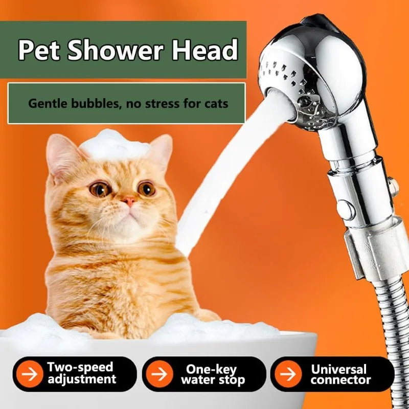 Pet & Kids Shower Head – Water-Saving, Lightweight ABS Nozzle