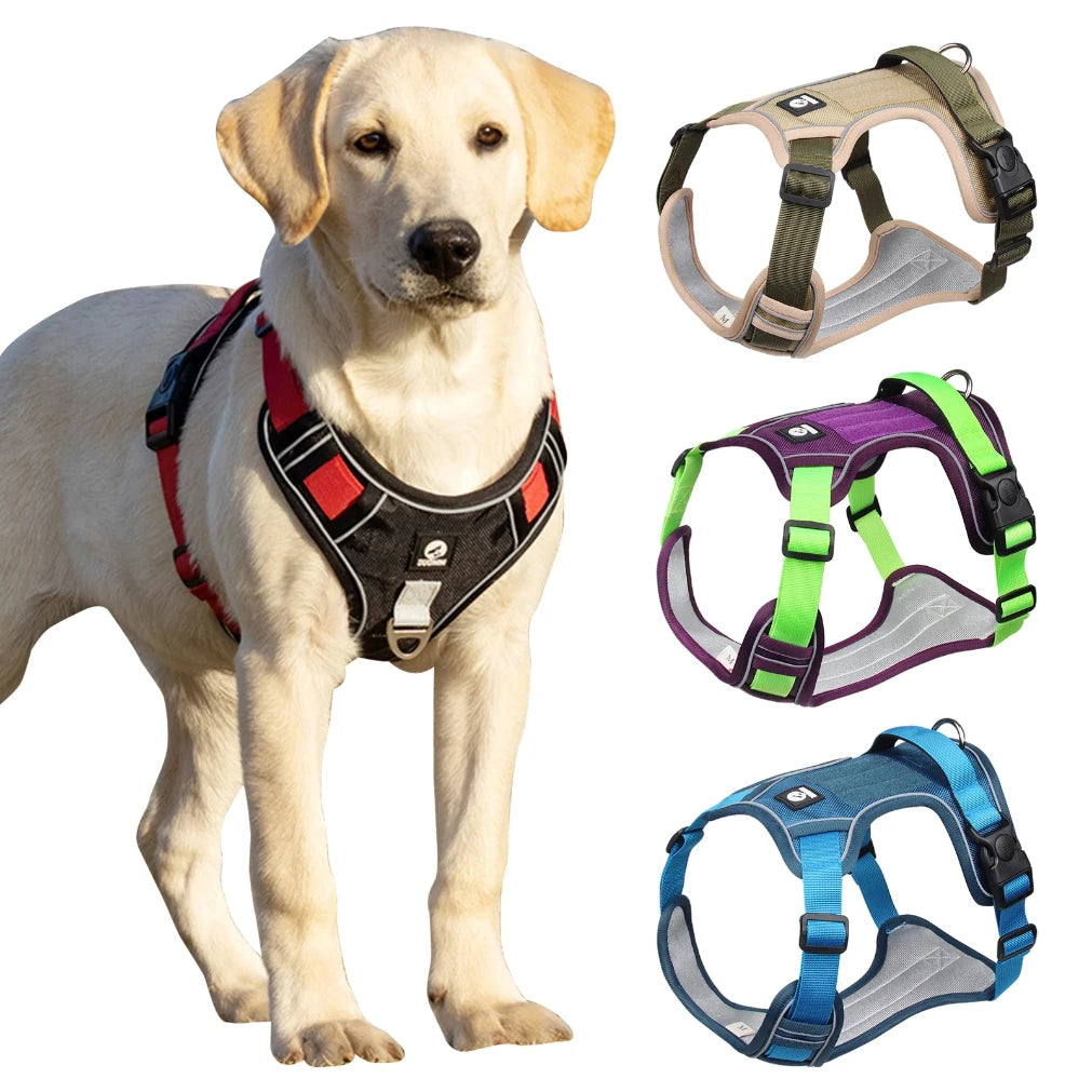 Reflective Tactical Dog Harness | 1680D Waterproof Vest Large Dogs